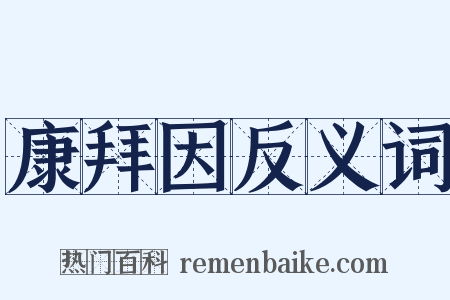 康拜因反义词是什么意思的图片